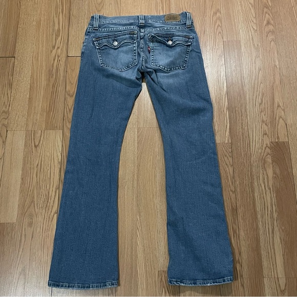 Levis 504 Women’s 7M (31x30) Slouch Flare Jeans Medium Blue Denim Boot Classic - Picture 12 of 12